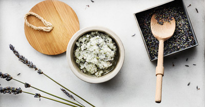 Levandulový peeling z mořské soli Levandulový peeling z mořské soli