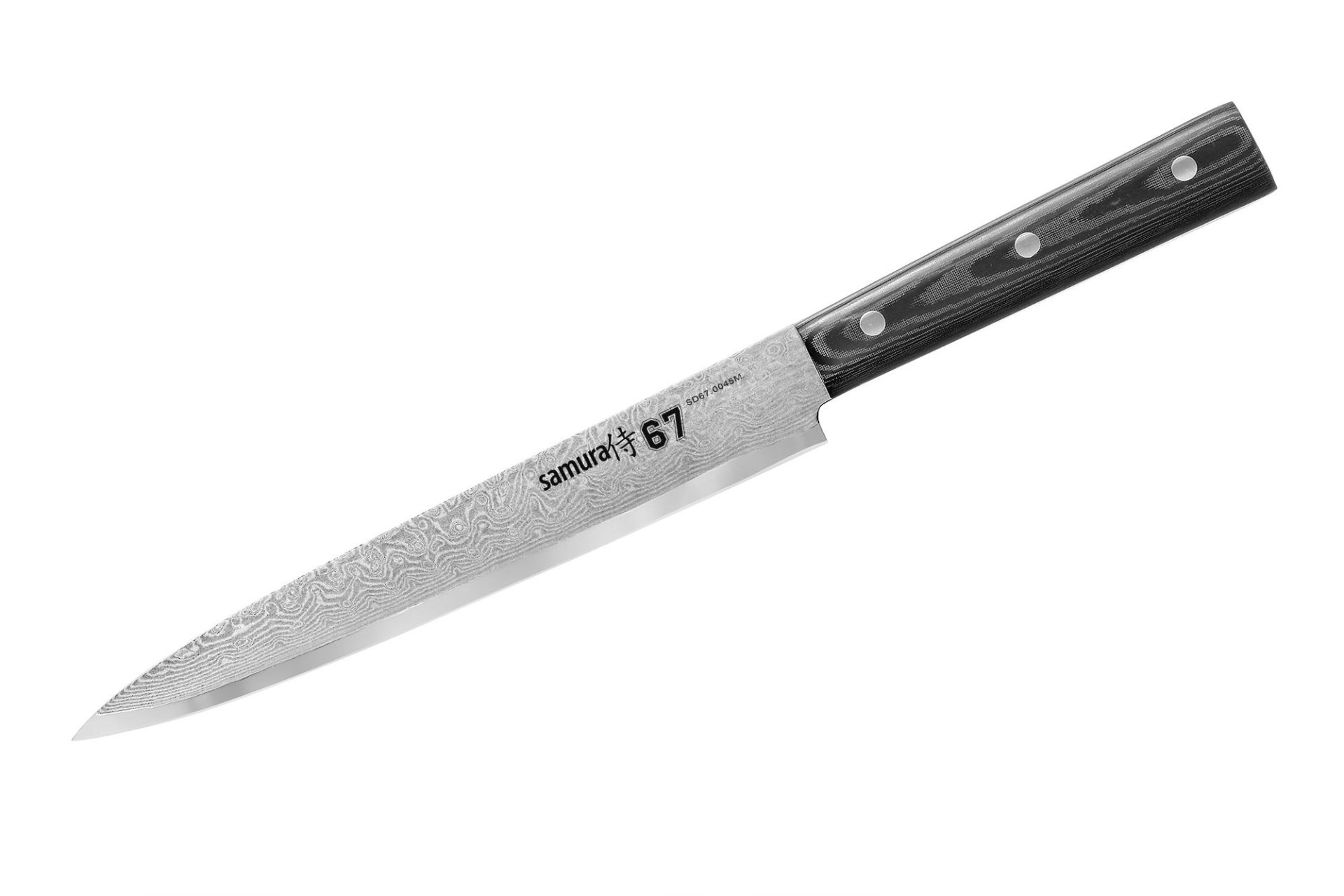 Samura DAMASCUS 67 SD67-0045M Plátkovací nůž 19 cm (Micarta)