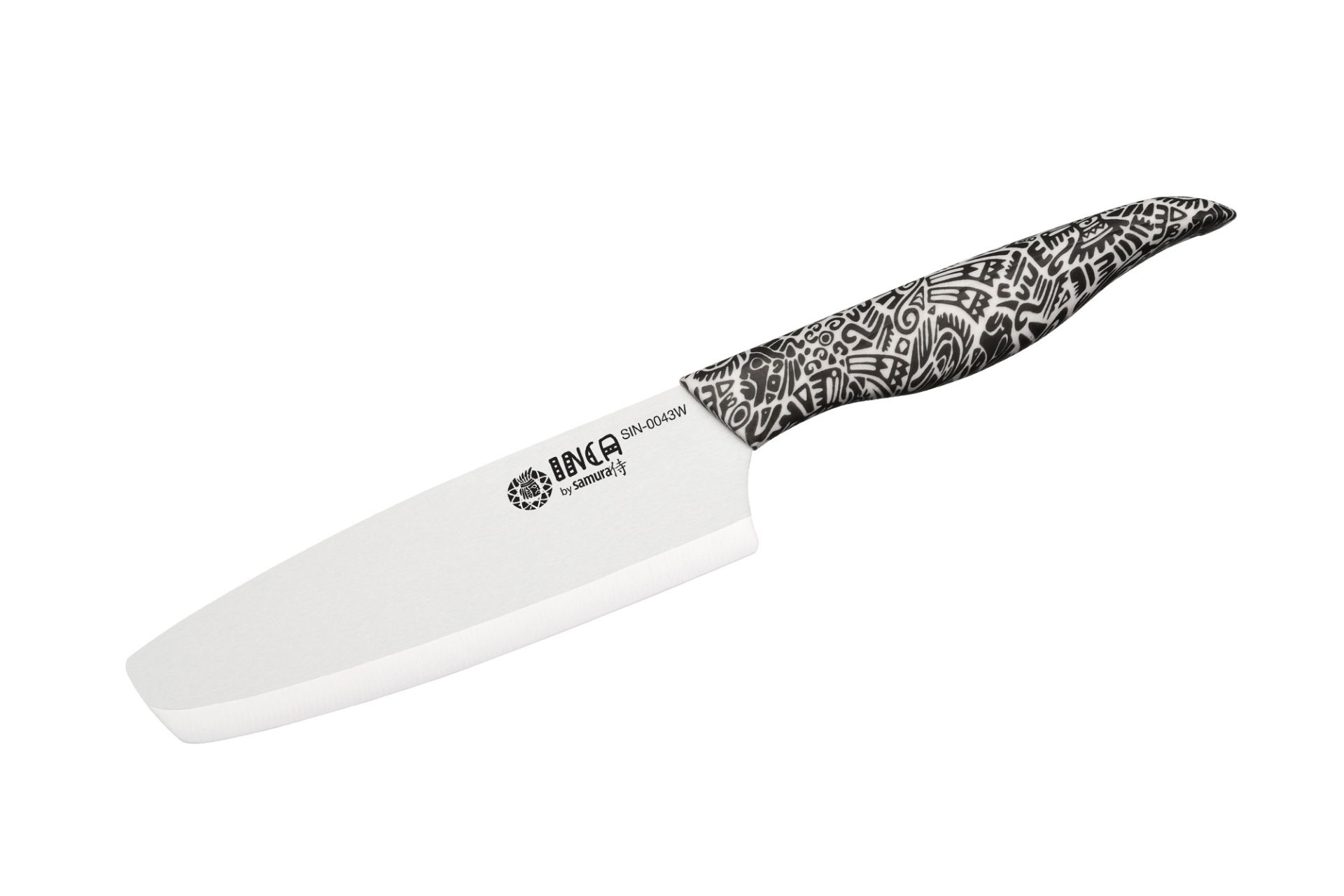 Samura INCA Nakiri keramický nůž s čepelí z bílé zirkonie 16,5 cm