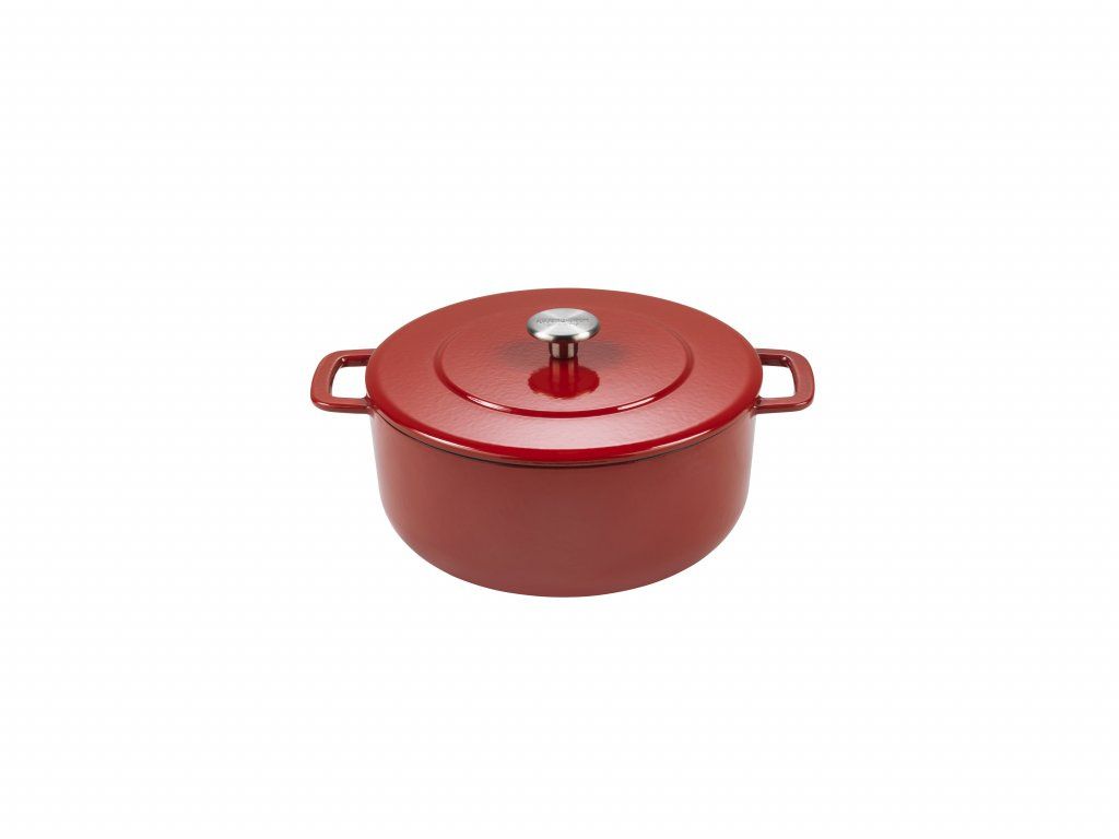 Combekk - Litina- holandská trouba 28 cm červená/red 190128RD