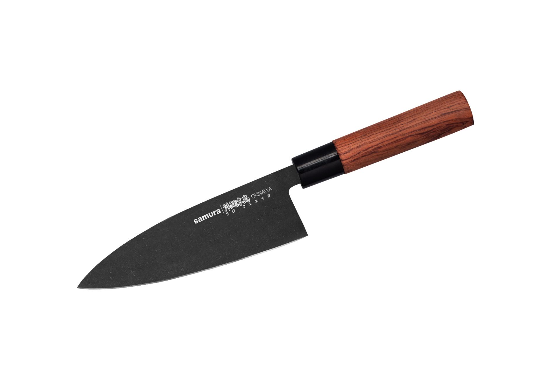SAMURA - OKINAWA Nůž Stonewash Deba 17cm