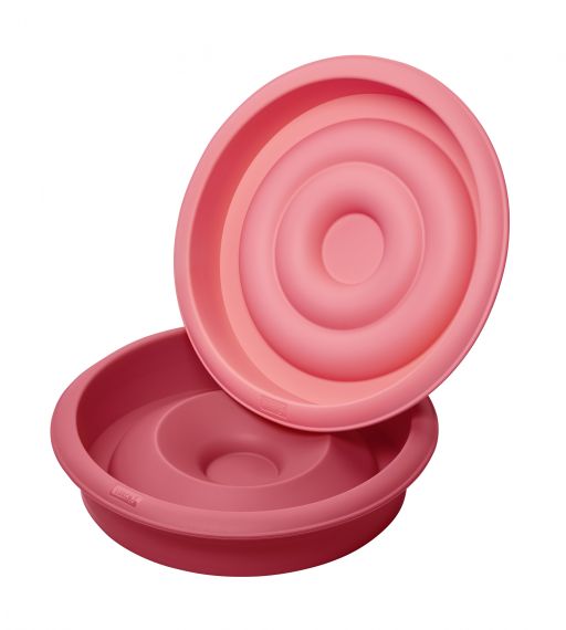 Lurch - Flexiform - silikonová forma na dort o 18cm - růžová tiramisu Lurch - Flexiform - silikonová forma na dort o 18cm - růžová tiramisu